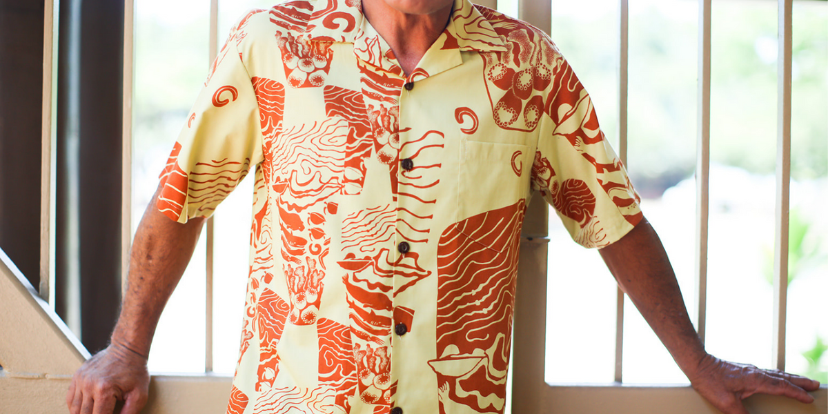 Green Palapalai Fern Men's Aloha Shirt