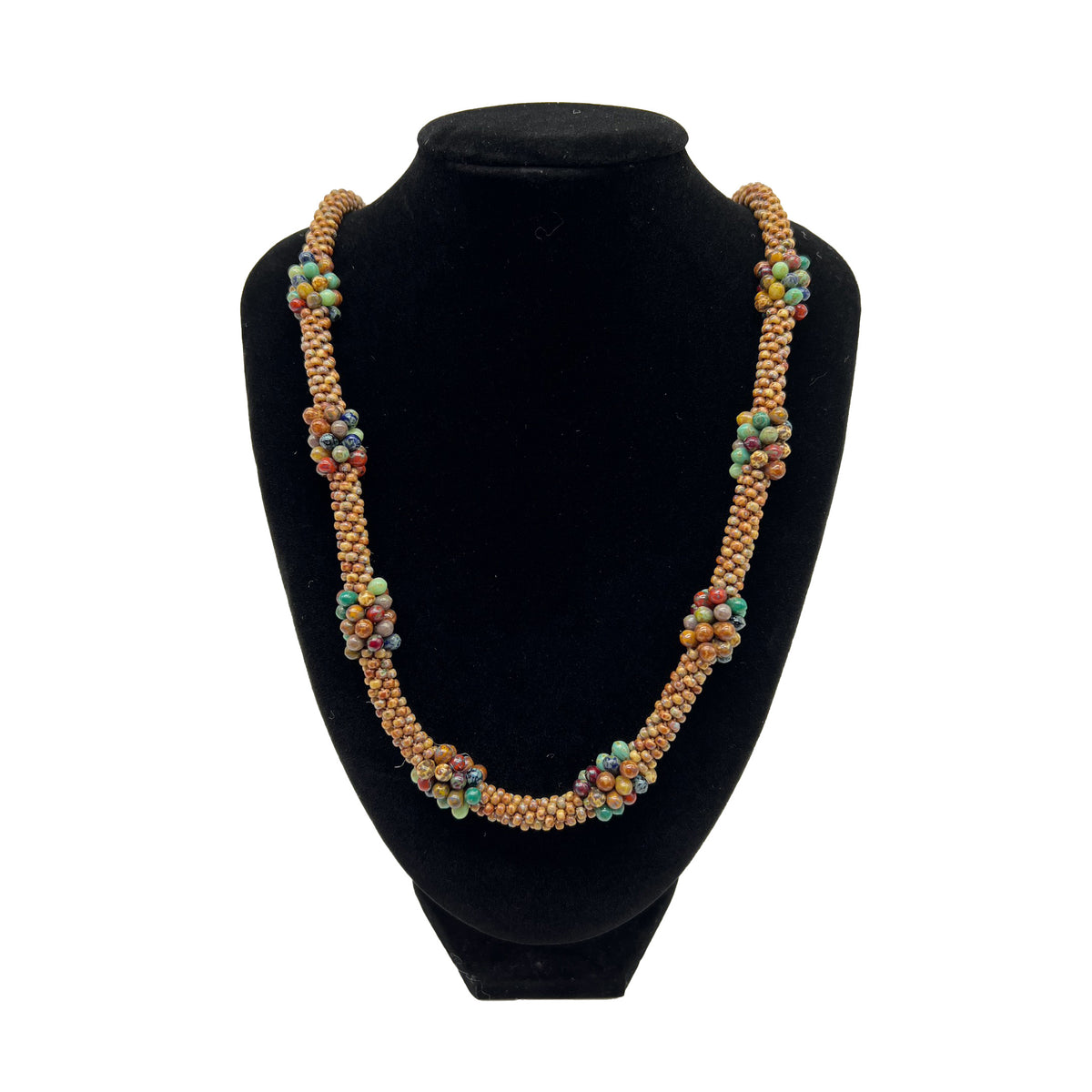Mixed Picasso Tear Drop Hawaiian Lei Clusters - 27"