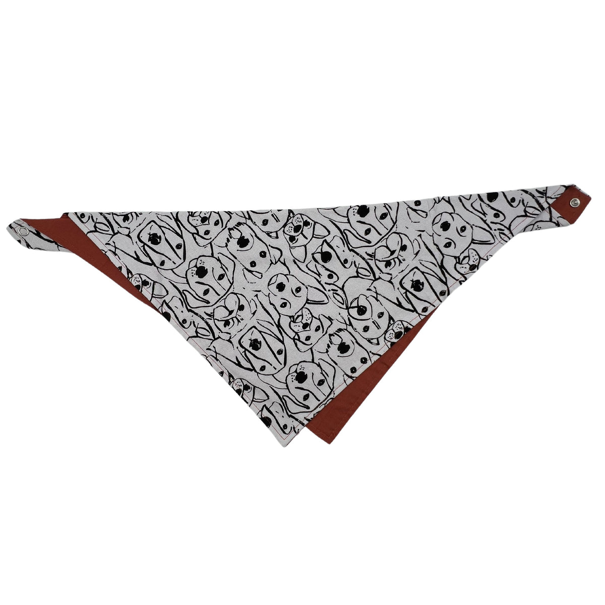 Pop-Up Mākeke - humBOWbarks Pet Wear - Large Reversible Bandana - Rust