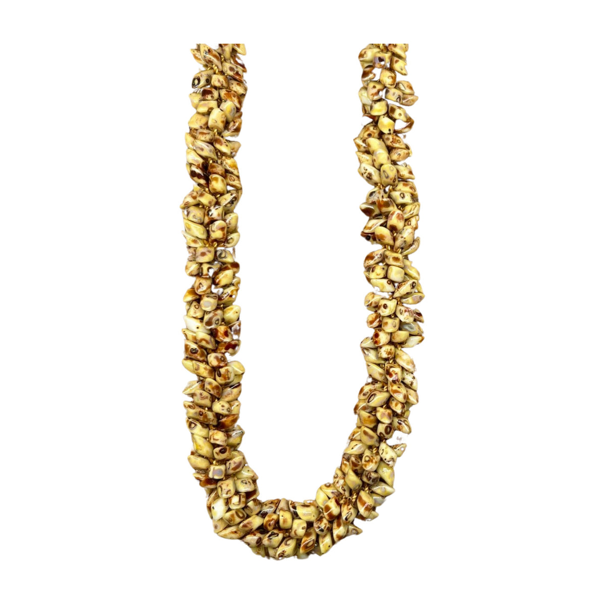 Pop-Up Mākeke - Akalei Designs - Picasso Yellow (Gold Magnet) Dragon Scales Necklace - 31-32in - Front View