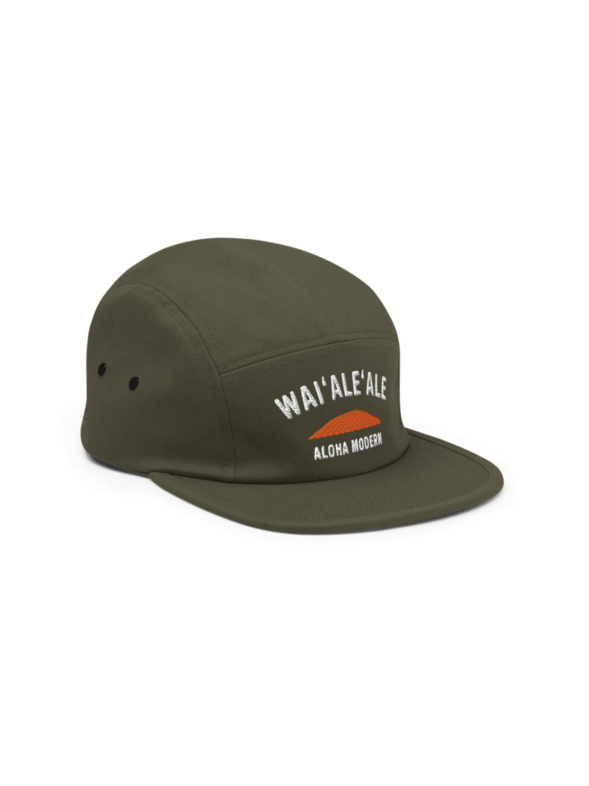Pop-Up Mākeke - Aloha Modern - Wai‘ale‘ale 5-Panel Cap - Front View