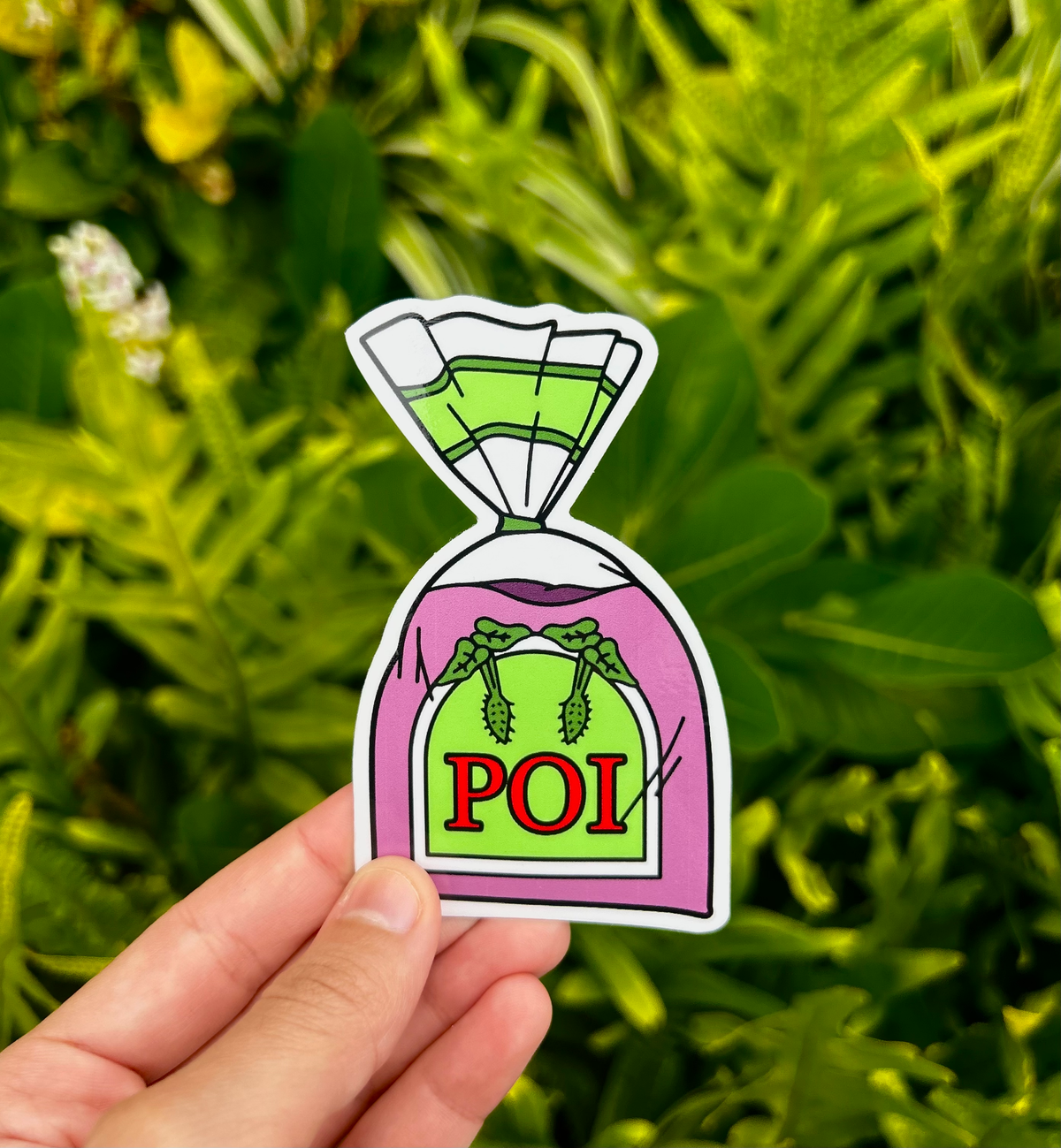 Pop-Up Mākeke - Mahea Leah - Bags of Poi Sticker - Front View