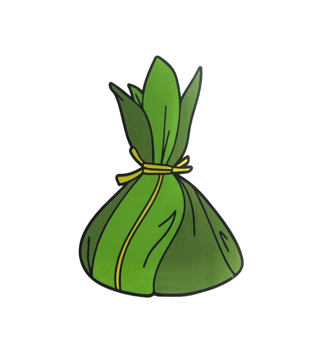 Pop-Up Mākeke - Mahea Leah - Lau Lau Sticker - Front View
