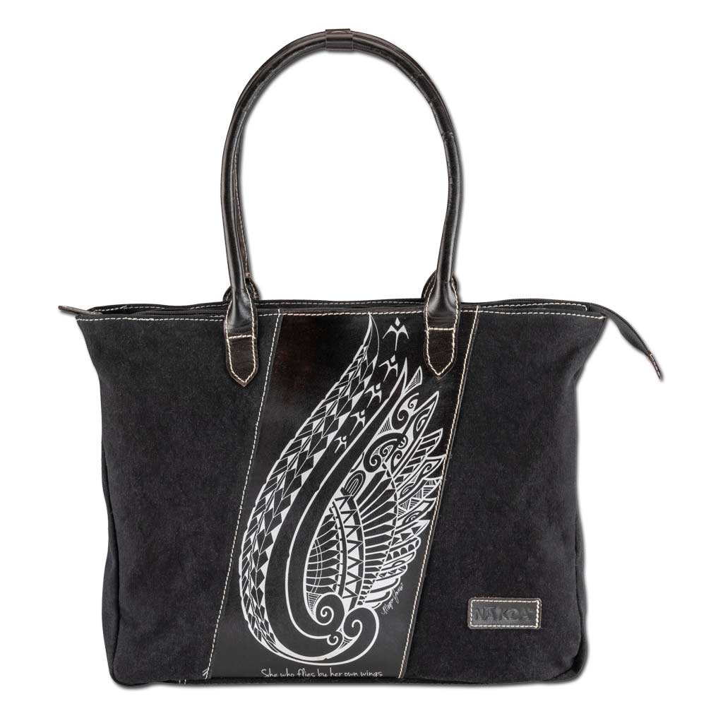 Pop-Up Mākeke - Na Koa - Tribal Tattoo Tote Bag - Kaulele