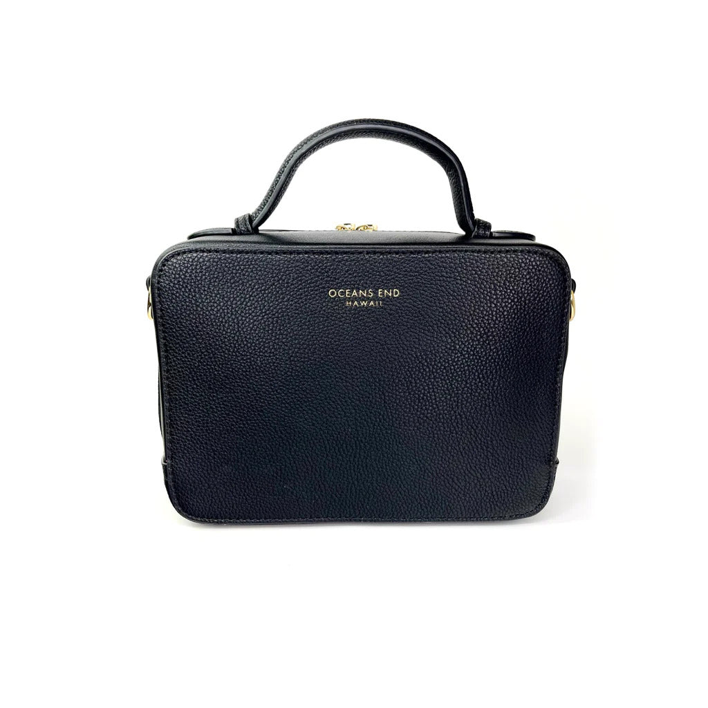 Pop-Up Mākeke - Oceans End Hawaii - Chanelle Medium Handbag - Onyx - Side 1