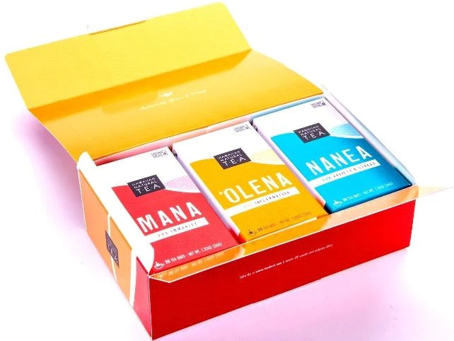 Pop-Up Mākeke - Tea Chest Hawaii - Hawaiian Natural Tea Maikai Gift Box - Front-View