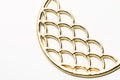 Wavy Hoop Earrings 14kGV