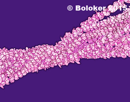 Judd Boloker 143 Pikake Twist Small Print 11x14"