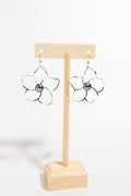 Plumeria Freshwater Pearl Sterling Silver Earring