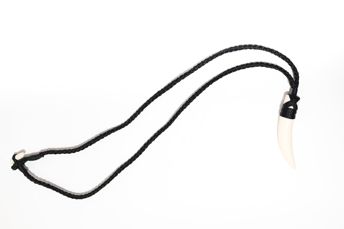 Large Carved  Pendant Necklace Makau
