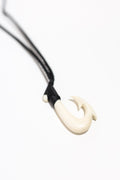 Large Carved  Pendant Necklace Makau