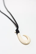 Large Carved  Pendant Necklace Makau