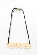 Carved Bone Honu Ekolu Pendant