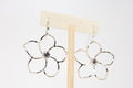 Plumeria Diamond Zirconia Sterling Silver Earring