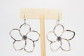 Plumeria Diamond Zirconia Sterling Silver Earring