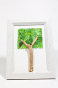 framed Sea Glass Tree Art