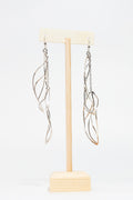 Maile Double Leaf Sterling Silver Earring – alternate view 2