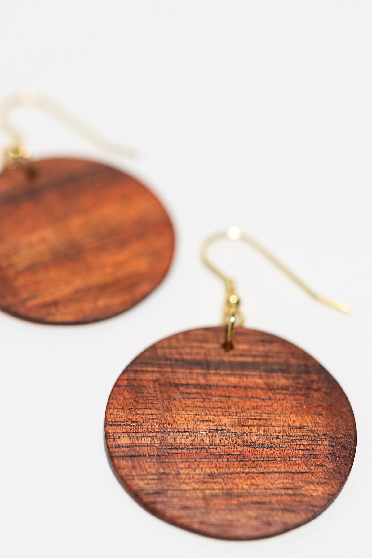Hand Cut Koa Earrings