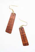 Hand Cut Koa Earrings