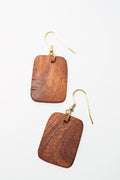 Hand Cut Koa Earrings