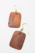 Hand Cut Koa Earrings