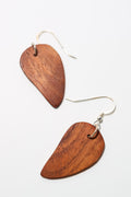 Hand Cut Koa Earrings