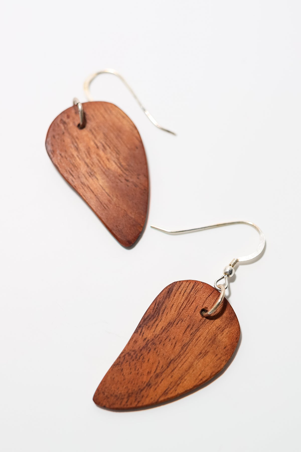 Hand Cut Koa Earrings