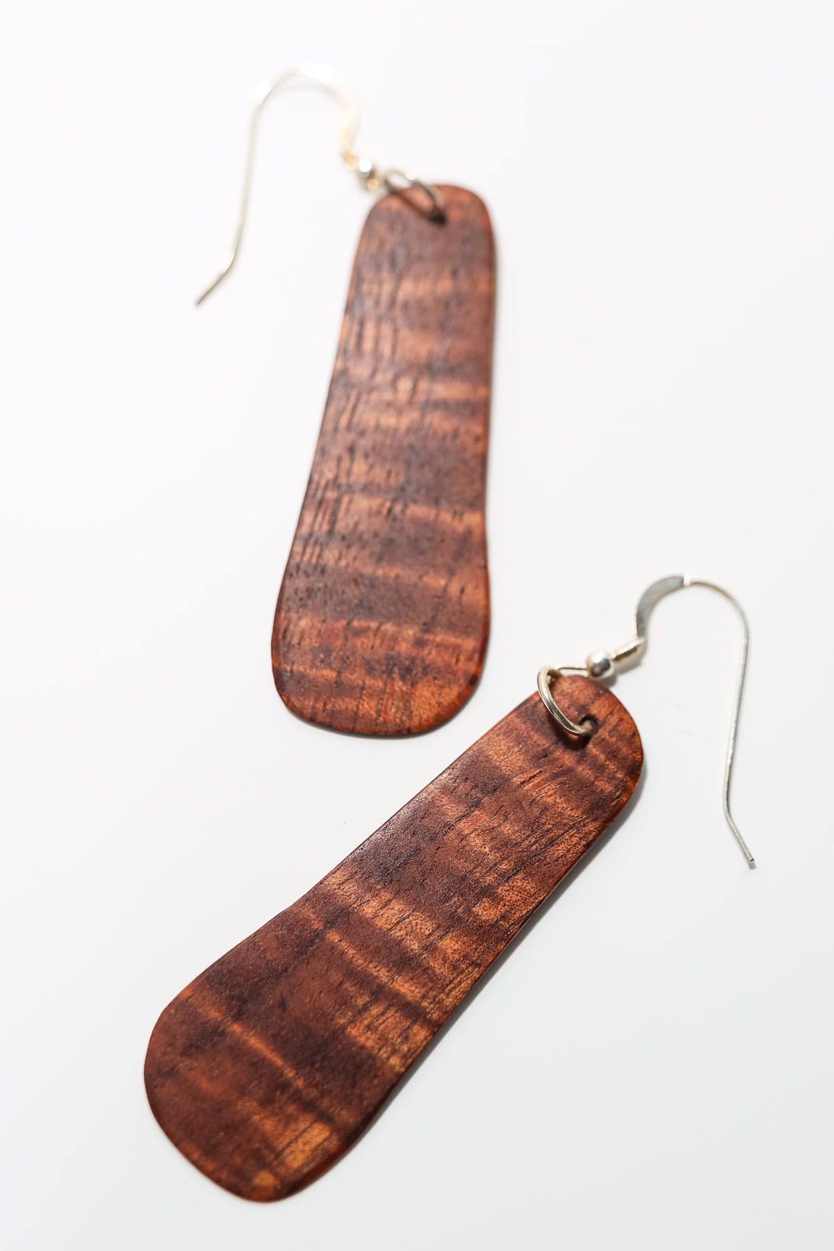 Hand Cut Koa Earrings