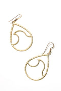 Kailua Wave Hoop Earrings 14kGV