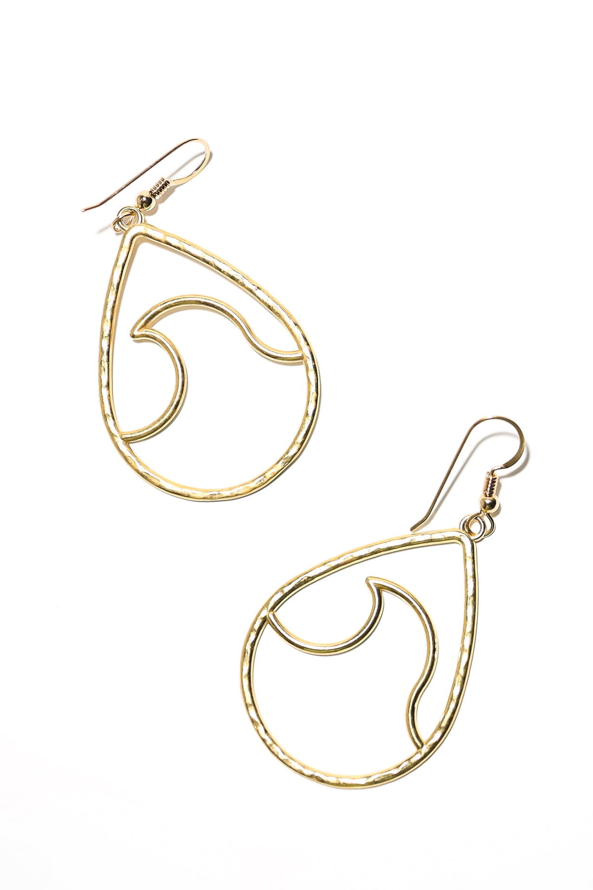 Kailua Wave Hoop Earrings 14kGV