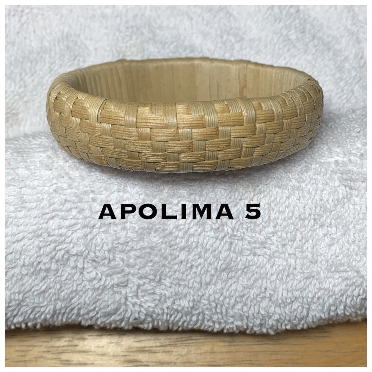 Apolima Lauhala Barrel Bracelet - Style #5