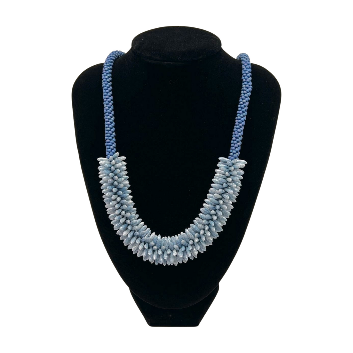 Blue Picasso Mini Daggers "Sea Urchin" Daggers Necklace Lei - 24"