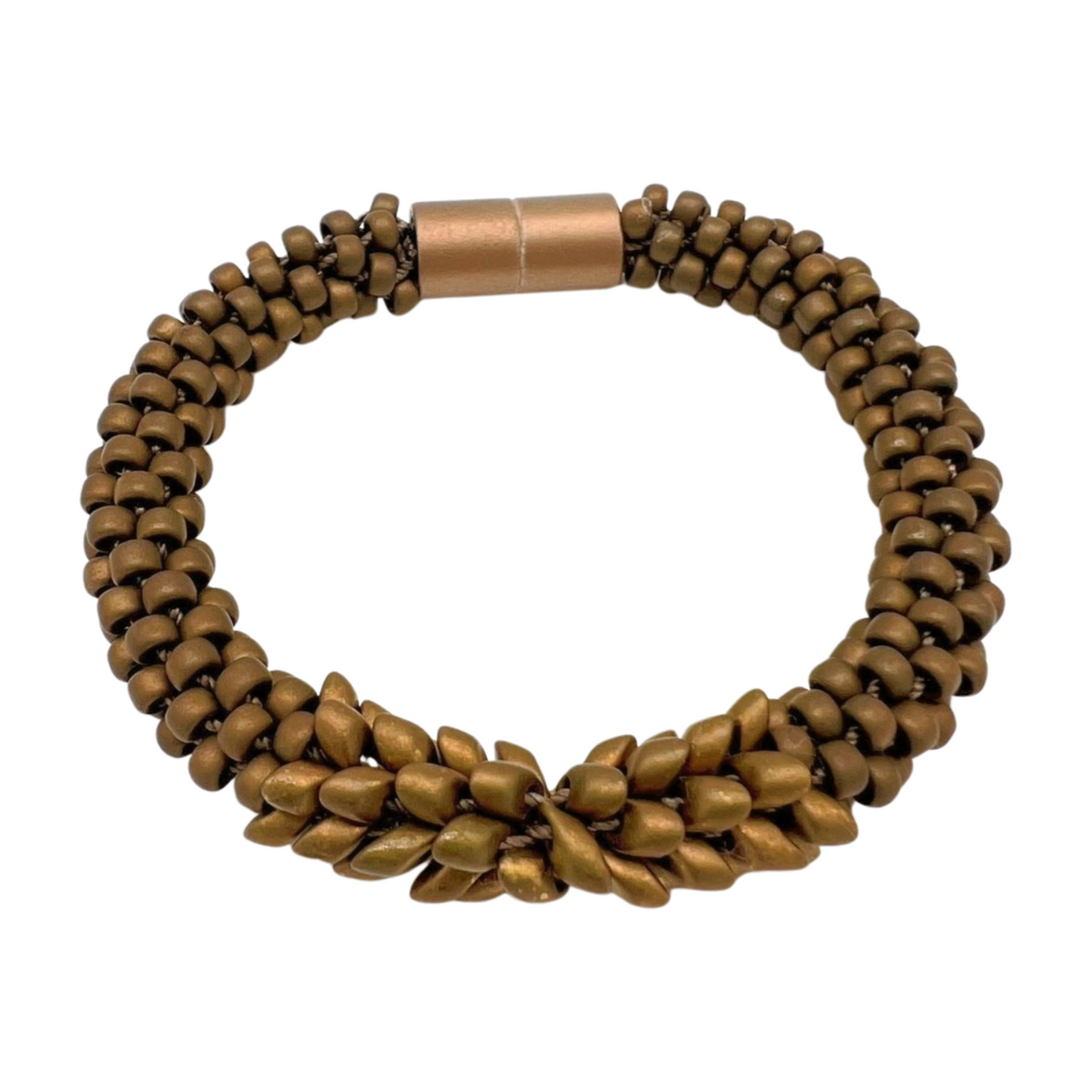 Bracelet - Matte Brown Metallic - 7.25" (Med)
