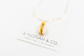 24kt Gold Dipped Cowry Shell Necklace