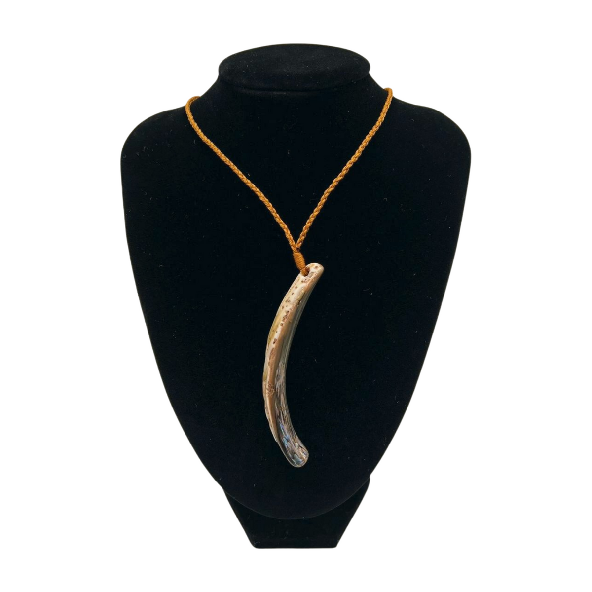 Green Paua Shell from Aotearoa Lashing Knot Necklace - Style #027