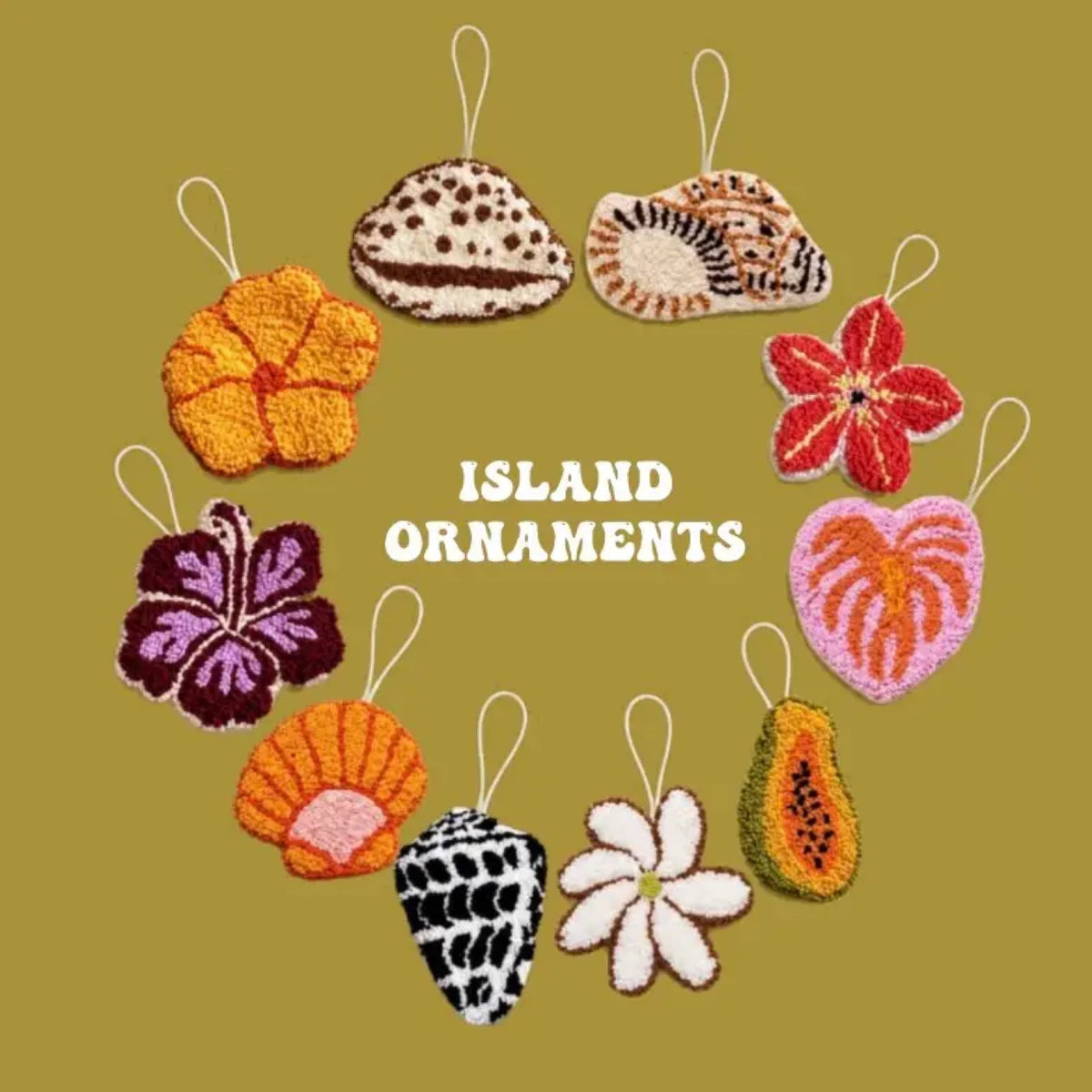 Sunrise Shell Island Ornament by The Coconut Collective
