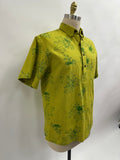 Pull Over Aloha Shirt | Kukui | Green on Lime Green