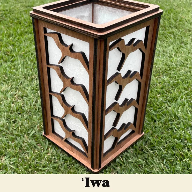 Laser Cut Wooden Hawaiian Tea Light Lanterns