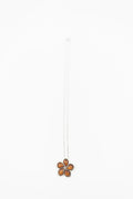 Koa Plumeria Sterling Silver Pendant
