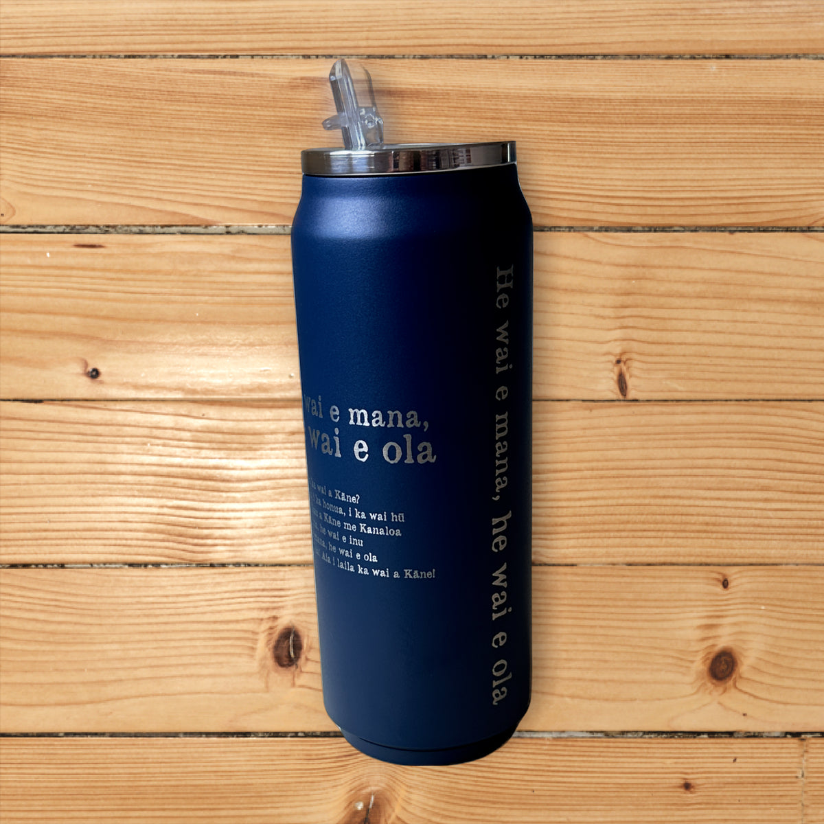 Kini Soda Can Style Flask/Tumbler - Blue