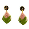 Pink Heliconia Earrings