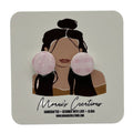 Palaka Stud Earrings - Light Pink
