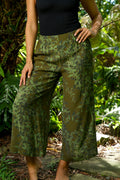 Pop-Up Mākeke - David Shepard Hawaii - Maile Green Palazzo Pants - In Use