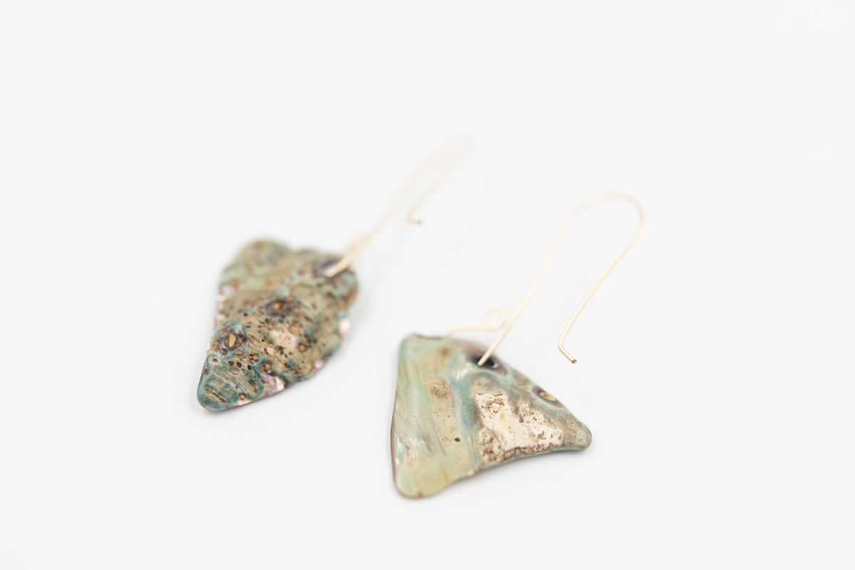 Paua Drop Earrings - Style #E14
