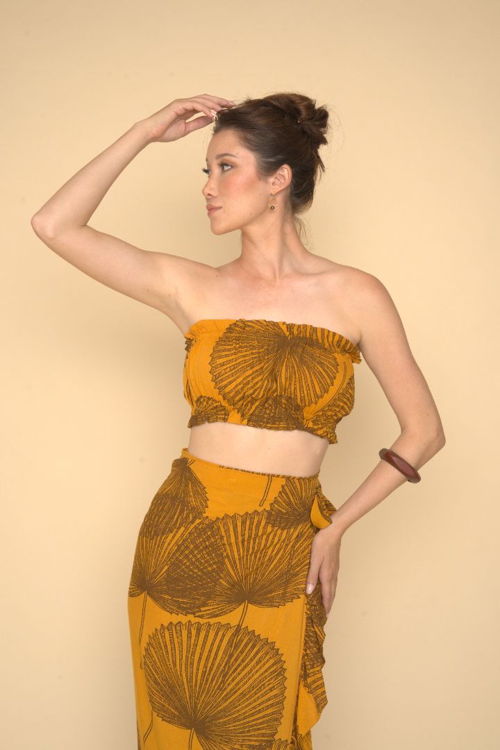 Palama Pa'u Top - Mustard