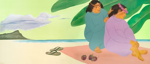 Summer afternoon AB Giclee Print on Canvas 31.25x74.5