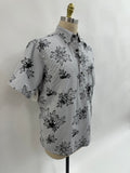 Pull Over Aloha Shirt | Kukui | Black on White Seer-Sucker