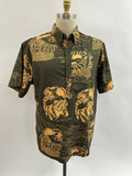 Pull Over Aloha Shirt | Na Ho'opa'a | Pumpkin on Sage