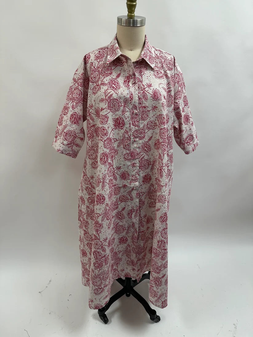 Glitter Lokelani Print on Red Dress