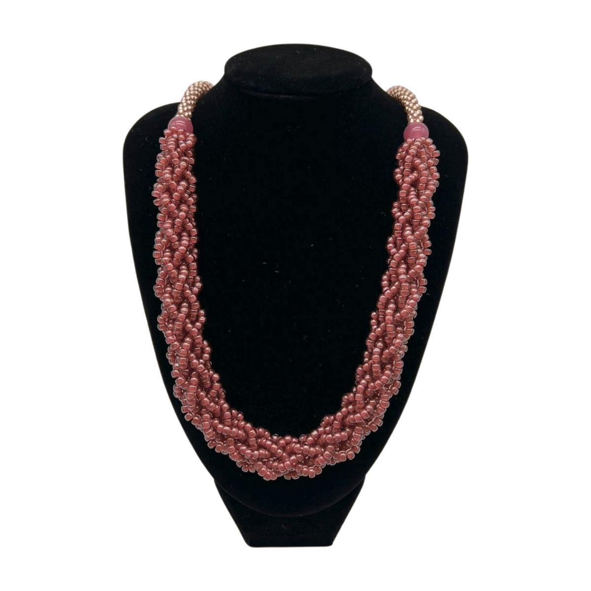 Pink Berry Blended Edo Necklace Lei - 27"